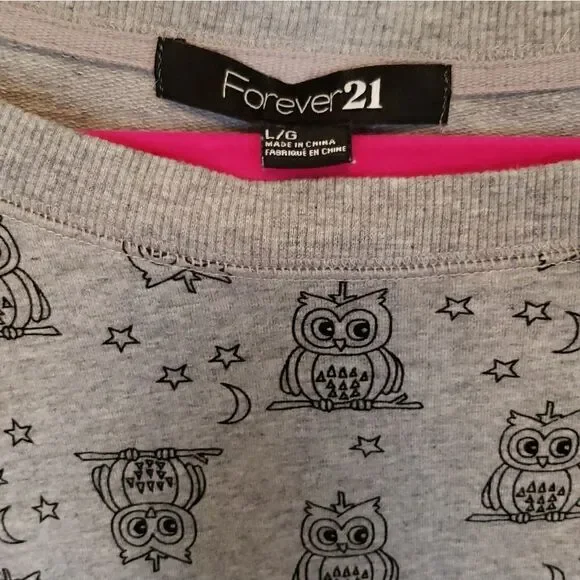 🦉3/$30 Forever 21 Owl Sweater NWOT - Picture 4 of 6